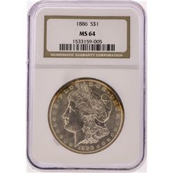 1886 NGC  MS64 Morgan Silver Dollar