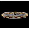 Image 1 : 14KT Yellow Gold 7.45 ctw Ruby and Diamond Bracelet