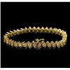 Image 2 : 4.90 ctw Diamond Bracelet - 14KT Yellow Gold