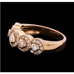 0.60 ctw Diamond Ring - 14KT Rose Gold