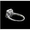 Image 3 : 2.27 ctw Tanzanite and Diamond Ring - 14KT White Gold