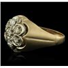 Image 1 : 14KT Yellow Gold 0.75 ctw Diamond Ring