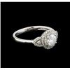 Image 1 : 14KT White Gold 0.82 ctw Diamond Ring