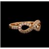 Image 1 : 14KT Rose Gold 0.37 ctw Diamond Ring