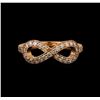 Image 2 : 14KT Rose Gold 0.37 ctw Diamond Ring