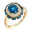 Image 2 : 2.22 ctw Topaz and Diamond Ring - 10KT Yellow Gold