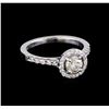 Image 1 : 0.93 ctw Diamond Ring - 14KT White Gold