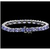 Image 2 : 16.97 ctw Tanzanite Bracelet - 14KT White Gold