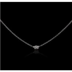 14KT White Gold 0.17 ctw Diamond Necklace