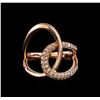 Image 2 : 0.34 ctw Diamond Ring - 14KT Rose Gold