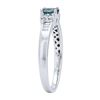 Image 2 : 0.47 ctw Alexandrite and Diamond Ring - 18KT White Gold