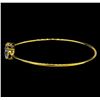 Image 2 : CZ Open Bangle Bracelet - Gold Plated