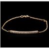 Image 1 : 0.54 ctw Diamond Bracelet - 14KT Rose Gold