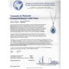 Image 3 : 9.64 ctw Tanzanite and Diamond Pendant With Chain - 14KT White Gold