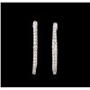 Image 1 : 14KT White Gold 0.99 ctw Diamond Earrings