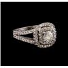 Image 1 : 14KT White Gold 1.11 ctw Diamond Ring