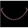 Image 1 : 68.31 ctw Ruby and Diamond Necklace - 14KT Rose Gold