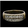 Image 2 : 0.83 ctw Diamond Ring - 14KT White and Yellow Gold