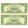 Image 2 : 1963 $5 VG/XF Red Seal Note Lot of 2