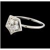 Image 1 : 0.26 ctw Diamond Ring - 14KT White Gold