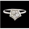 Image 2 : 0.26 ctw Diamond Ring - 14KT White Gold