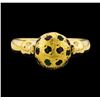 Image 2 : 18KT Yellow Gold Motion Ring With Spinning Ball