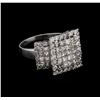 Image 1 : 14KT White Gold 3.18 ctw Diamond Ring