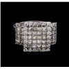 Image 2 : 14KT White Gold 3.18 ctw Diamond Ring