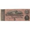 Image 1 : 1864 $5 Confederate States of America Bank Note