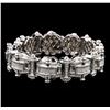 Image 1 : 10.00 ctw Diamond Bracelet - 14KT White Gold