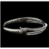 Image 2 : 1.25 ctw Diamond Bangle Bracelet - 14KT White Gold