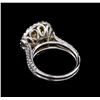 Image 3 : 14KT White Gold 4.74 ctw Fancy Yellow Diamond Ring