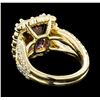 Image 3 : 4.56 ctw Ametrine Quartz and Diamond Ring - 14KT Yellow Gold