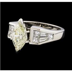 2.45 ctw Diamond Ring -  Platinum