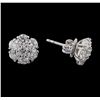 Image 2 : 2.20 ctw Diamond Earrings - 14KT White Gold