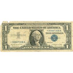 $1 VG+ Star Note Silver Certificate