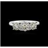 Image 2 : 14KT White Gold 0.70 ctw Diamond Ring