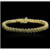 Image 1 : 10KT Yellow Gold 2.50 ctw Diamond Bracelet