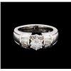 Image 2 : 1.28 ctw Diamond Ring - Platinum