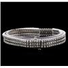 Image 2 : 7.25 ctw Diamond Bracelet - 14KT White Gold