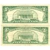 Image 2 : 1963 $5 VG/XF Red Seal Note Lot of 2