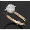 Image 2 : GIA Cert 0.71 ctw Diamond Ring - 14KT Yellow Gold