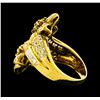 Image 3 : Diamond Ring - 18KT Yellow Gold