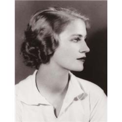 LEE MILLER SELF-PORTRAIT signed “LEE MILLER” in black ink on verso artist studio stamp on verso g...