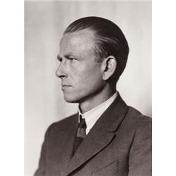 AUGUST SANDER (German, 1876-1964) PORTRAIT OF OTTO DIX signed and dated “Sander 1924” in pencil b...