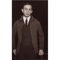 ANDRE K…RTESZ (American, b. Hungary, 1894-1985) SELF-PORTRAIT STANDING IN DOORWAY gelatin silver ...