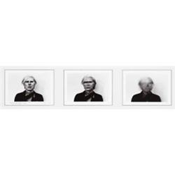 DUANE MICHALS (American, b. 1932) PORTRAIT OF ANDY WARHOL titled, dated, signed and editioned “Po...