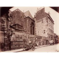 EUG»NE ATGET (French, 1857-1927) LE COLLEUR D’AFFICHES, SAINT-GERMAIN-DES-PR…s titled “St. Germai...