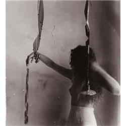 FRANCESCA WOODMAN (American, 1958-1981) UNTITLED gelatin silver print image: 89?16 x 8 in. (21.7 ...