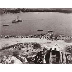 EDWARD WESTON (American, 1886-1958) BOAT AND COVE, POINT LOBOS signed and dated “Edward Weston 19...